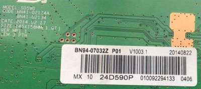 MAIN PARA MONITOR SAMSUNG ORIGINAL / NUMERO DE PARTE BN94-07032Z / BN41-02134A / BN97-07997E / BN9407032Z / 07032Z / NUMERO DE PANEL CY-MH236BGLV3H / DISPLAY LSM236HL01-V01 / MODELO S24D590PL / LS24D590PLY/ZA - Imagen 3